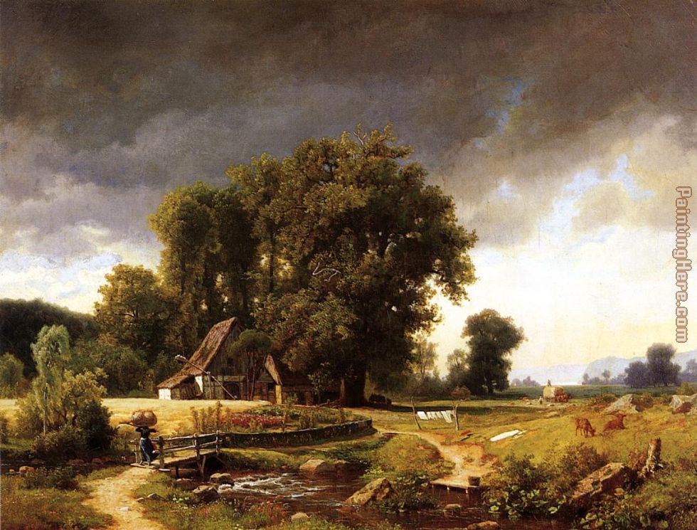 Albert Bierstadt Westphalian Landscape
